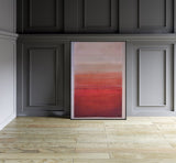 Sublimat 1 Minimalist Pastel Painting Orange Peace